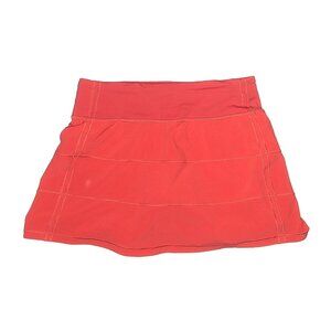 LULULEMON Pace Rival tennis run Skirt  Thermal Red sz 2  Like new